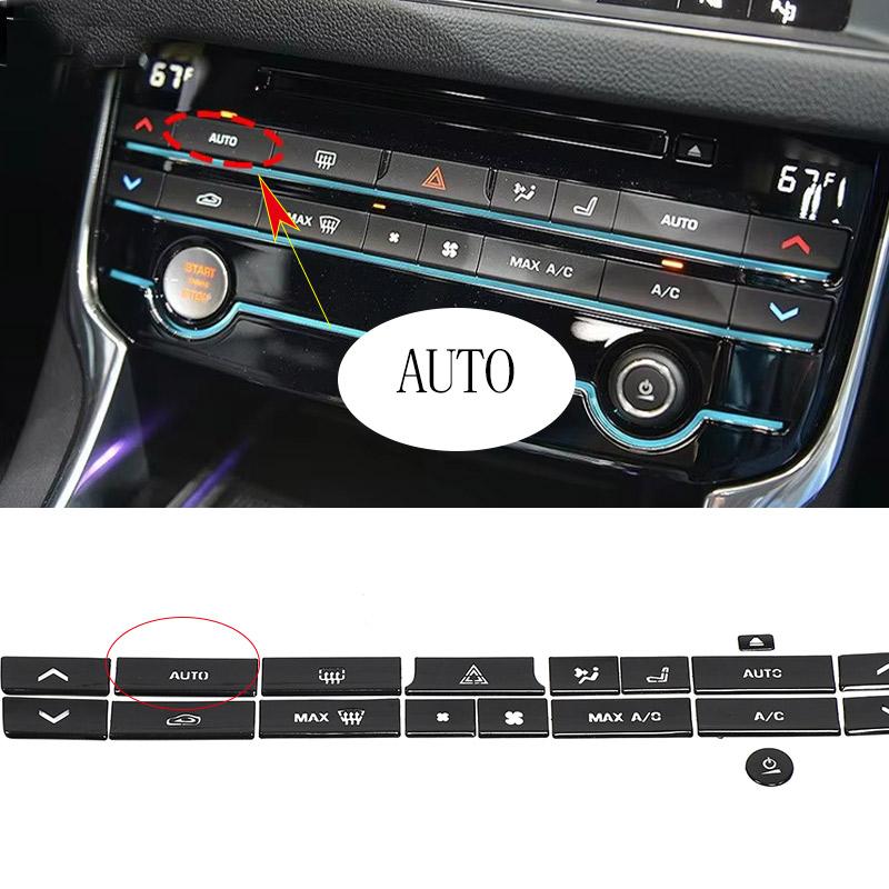 For Jaguar XE XEL XF XFL F-PACE 2015-2020 Car Central Control Air Conditioner Button Cover Trim Sticker Car Interior Accessorie