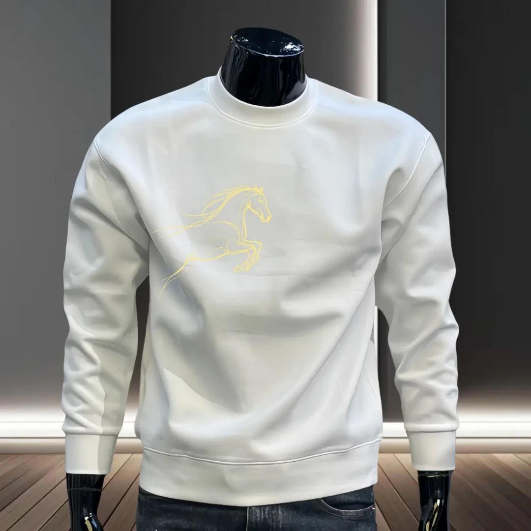 

Men s Personalized Fleece-Lined Hoodie: Trendy Loose-Fit Casual for Autumn & Winter XXL