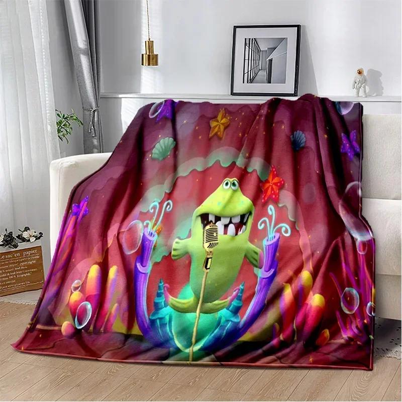 My Singing Monsters Videospiel-Cartoon-weiche Plüschdecke, Flanelldecke, Überwurfdecke für Wohnzimmer, Schlafzimmer, Bett, Sofa, Picknick