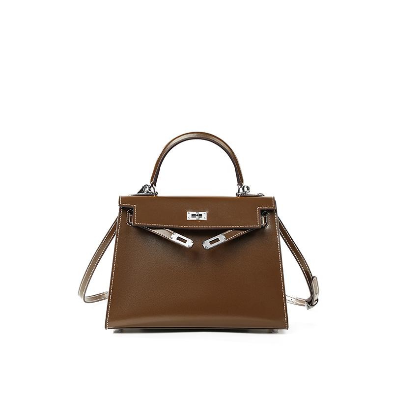 High End Verze Taška Druhá generace Vzor BOX Hovězí kůže Mini Kabelka Nová High-end Kůže Dámská Crossbody Taška