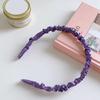 Women Headband Thin Edge Anti-Slip Design Pleated Texture Hair Hoop Commuting