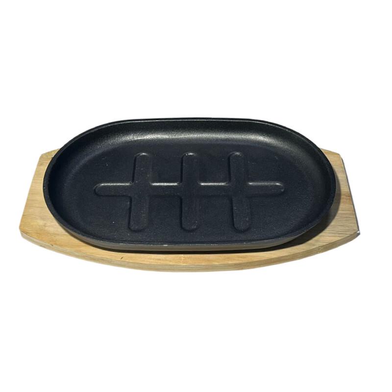 Набор чугунных стейковых тарелок и сковород-гриль ZISIZ