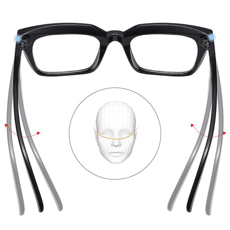 Luxury Square Reading Glasses Women Anti Blue Light Presbyopic Eyewear Fashion Business Hyperopia Glasses