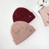 Women's and Men's Couple Daily Knit H Beanie Hat