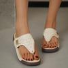2025 Summer Women's Sandals Rome Wedges Slippers Causal Platform Beach Shoes Plus Size 42 Flip Flops Comfortable Ladies Slides