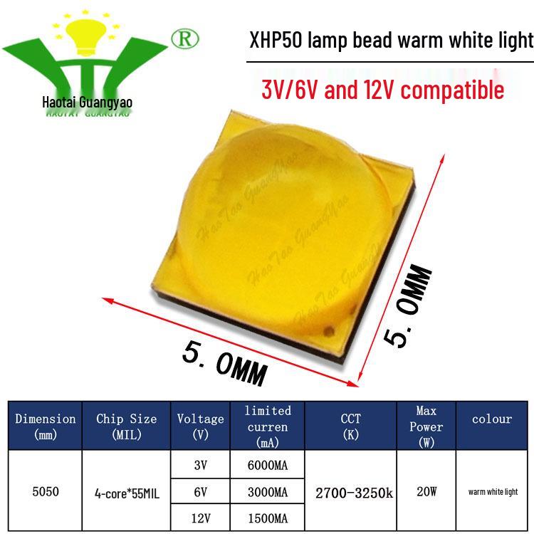 Imitation CREE XHP50 2nd Gen 5050 LED Chip 20W High Power LED Surface Mount Light Source