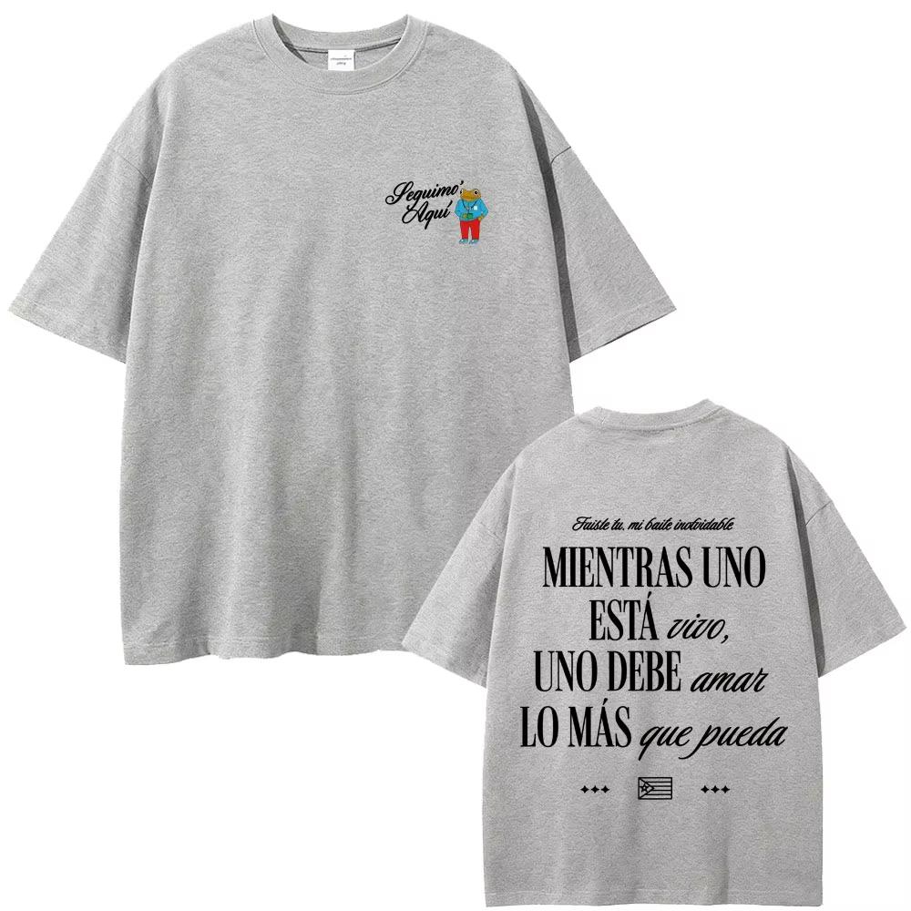 

Rapper Bad Bunny Graphic T-shirts Debi Tirar Mas Fotos DTMF World Tour T Shirt Men Women Oversized T-shirts 3XL