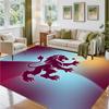 Aston Villa Football Design Crystal Velvet Rug Soft Decorative Mat for Bedroom Entrance