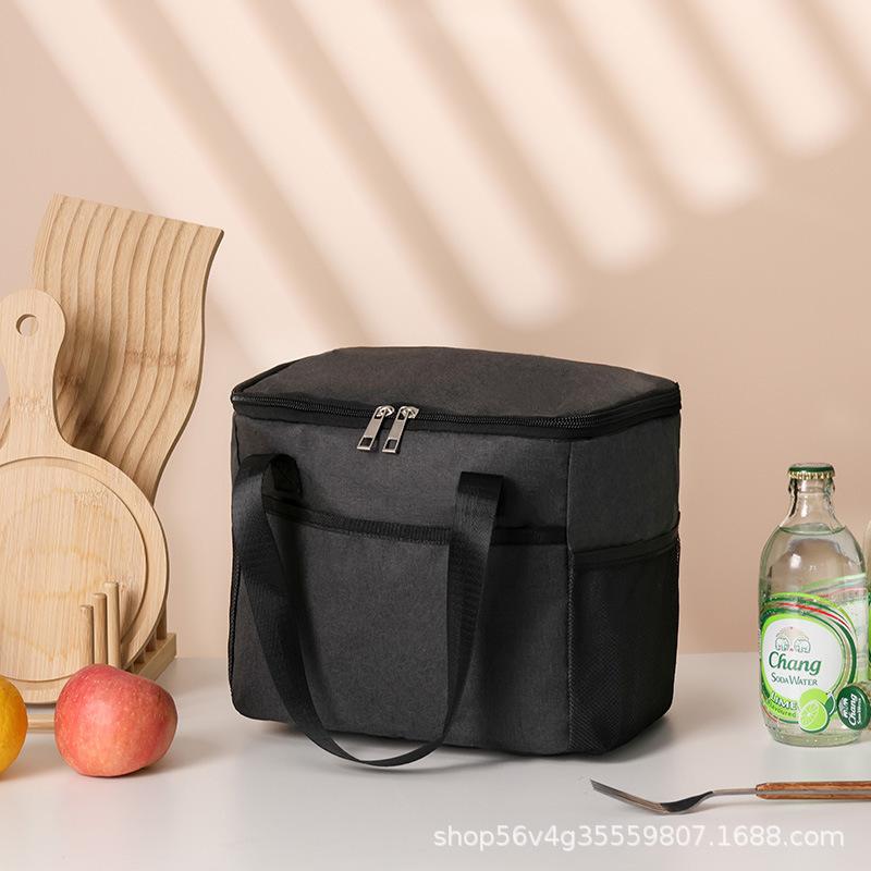 -Border Lunch Insulated Bag Custom Oxford Cloth Tote Bag Student Lunch Bag Aluminum Foil Lunch Bag Lunch Bag