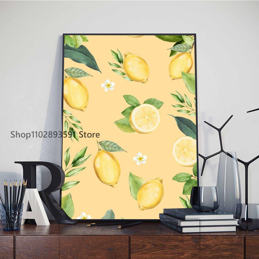 1ks La Dolce Vita Citronový Plakát Papírový Tisk Domácí Ložnice Vstup Bar Kavárna Umělecká Malba Dekorace