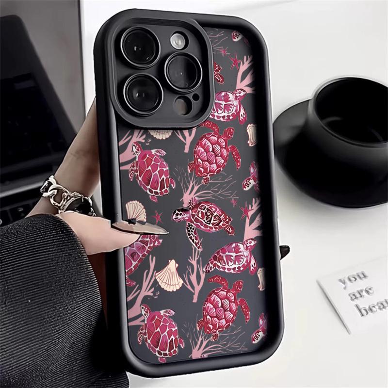 Fashion Turtle Colorful Painting Phone Case For Xiaomi Mi 15 14T 14 13 13T 12 12T 11 Lite 5G Poco M6 X3 X5 X6 F5 F6 X7 Pro Cover