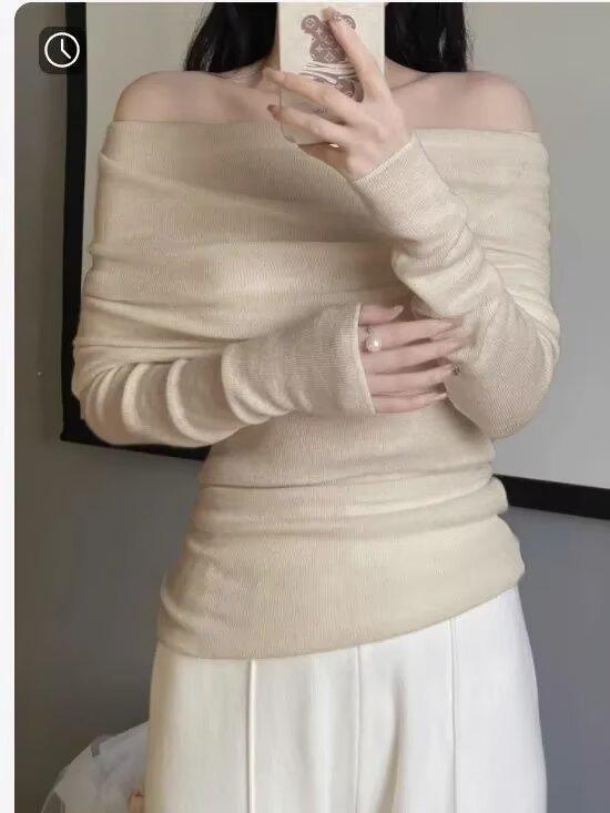 Autumn/Winter 2025 French Niche Knitwear Women's Pullover Sweater Top