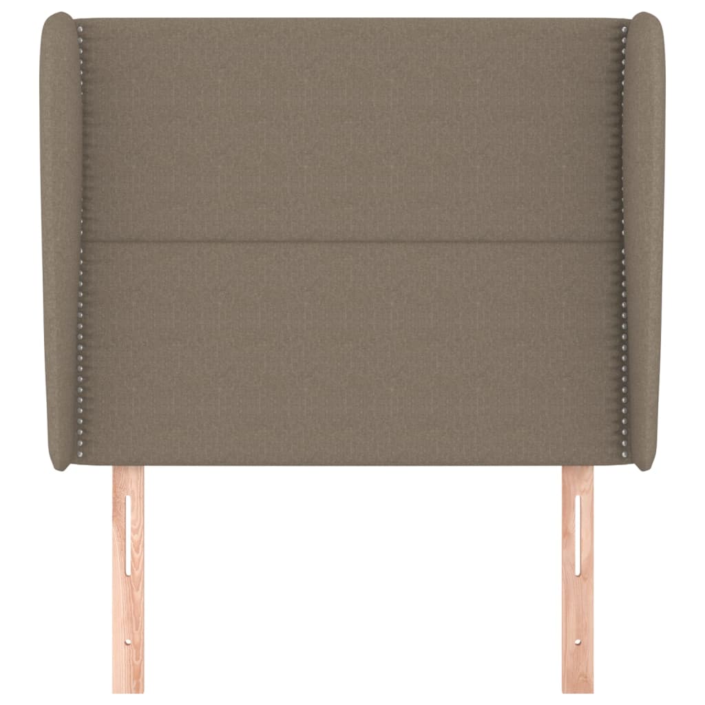 Vidaxl Wingback Headboard, Taupe, 93X23X118/128 Cm, Fabric