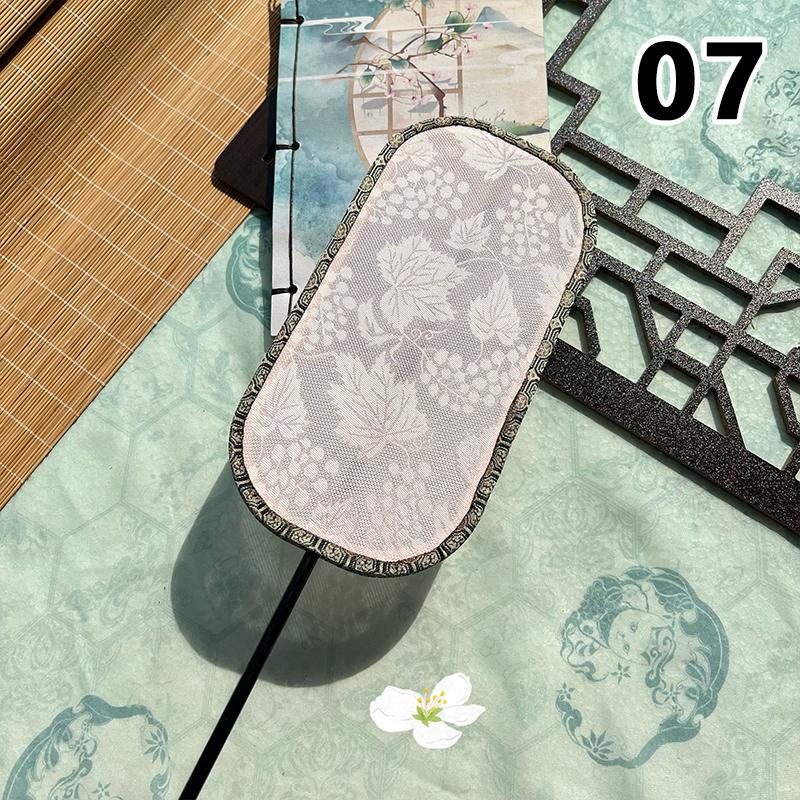 Fächer mit Polygon-Gruppe im chinesischen Stil, Dame, Tanz, Stickerei, Handfächer mit Quaste, Vintage-Muster, Kunstfächer, Handwerk, Party, Hochzeitsgeschenk