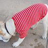 Dog Shirts Striped Cotton Clothes Pet Breathable Stretchy Soft Shirt for Small Medium Large Boy
