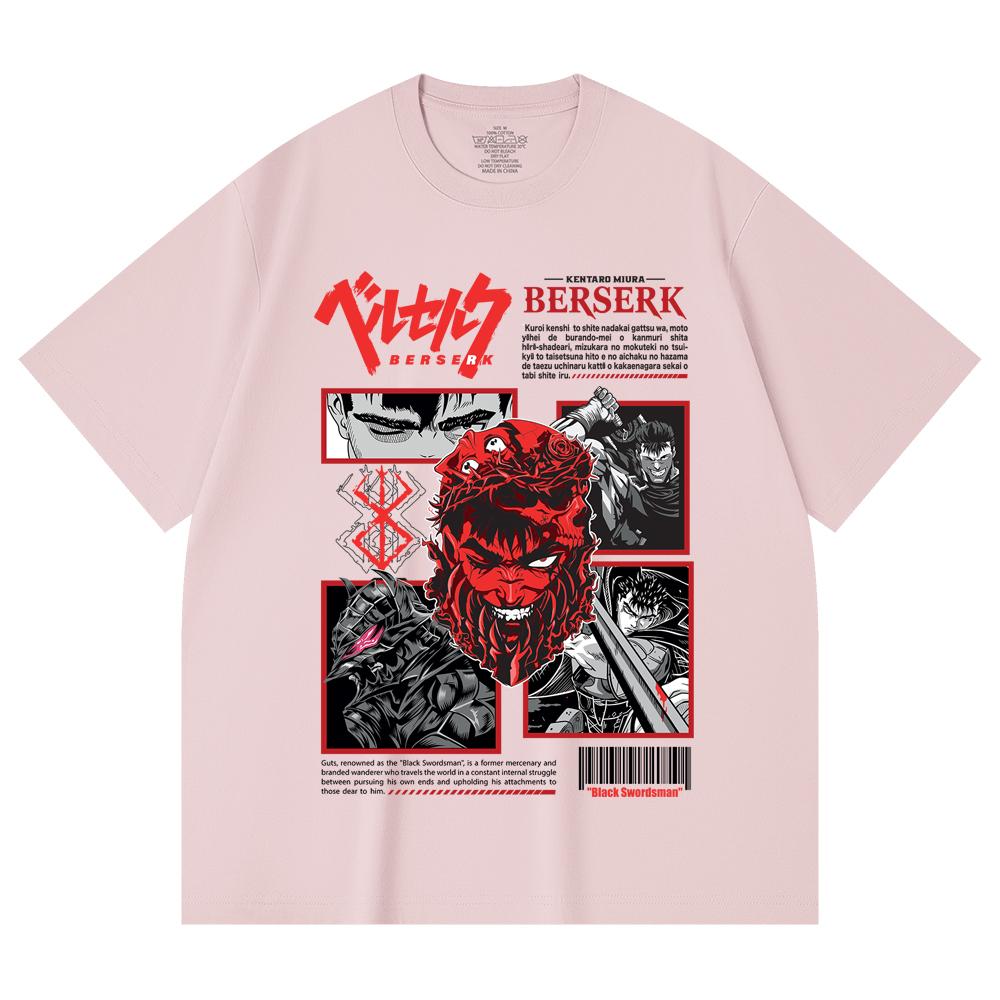230 Gsm 100% Cotton Berserk V2 Guts Print Unisex Heavy Cotton T Shirt