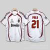 0607AC Milan retro jersey Cacanesta Maldini Inzaghi Pirlo long short-sleeved football jersey