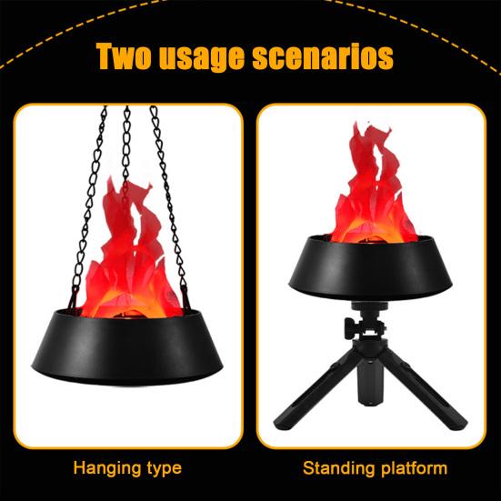 Simulated Flame Light House Realistic Halloween Haunted Look LED Flame
