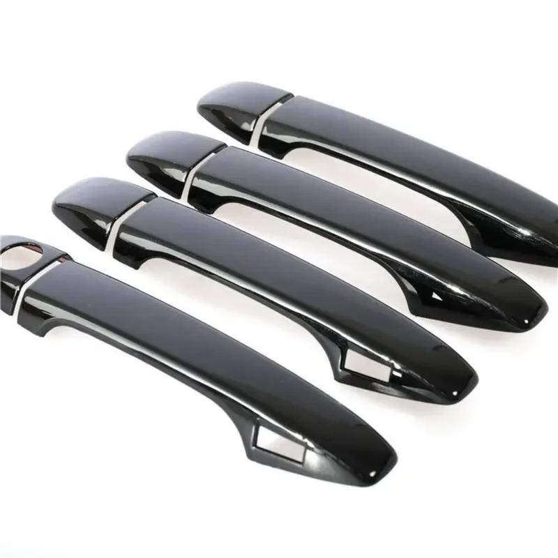 Decoration Car Door Handle Cover For Toyota Venza 2008~2017 AV10 Glossy Black Pad Sticker Overlay Styling Accessories