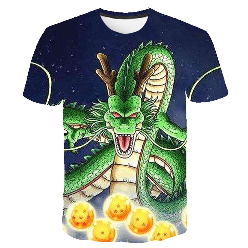 Anime Dragon Ball Son Goku 3D tlač letné módne ležérne tričko chlapčenské topy