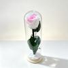 Fiore Immortale Rosa Il Piccolo Principe Cupola di Vetro Festa della Mamma San Valentino Ramo Singolo Rosa Immortale