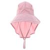Kids Wide Brims Sun Hat Adjustable Neck Flap Lightweight Breathable Caps For Outdoor Beach Camping Boys Girls  Pink