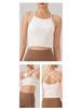 Yoga One-Piece Shockproof Camisole Sports Bra with Chest Pads & Beautiful Back Design for Women