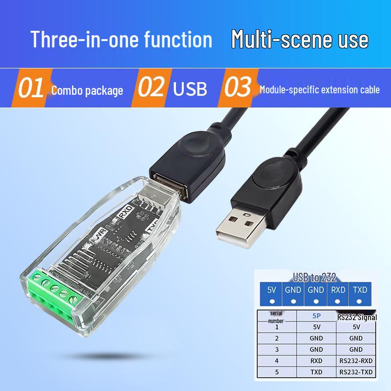 USB zu 485/232/422 Konvertermodul: Serieller Port-Debugger in Industriequalität für Laptops
