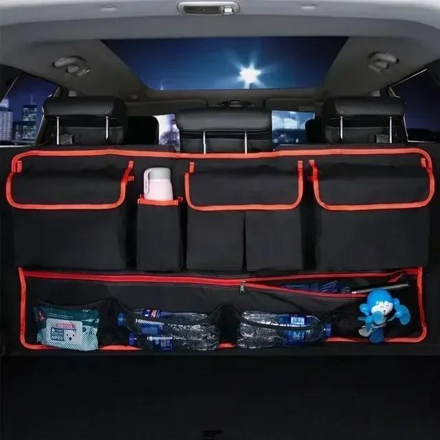SUV truck upgrade rear seat storage bag, SUV trunk storage device, SUV rear seat suspension storage device, with 4 pockets