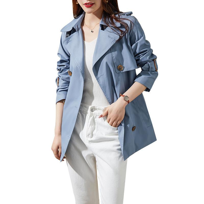High-quality trench coat women's new spring short small spring thin coat trendy women's clothing