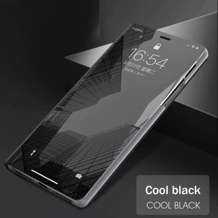 Protective Case - BOOLING - Smart Flip Cover - Black - for Samsung Galaxy A25 5G - Shockproof - 2 Tempered Glasses