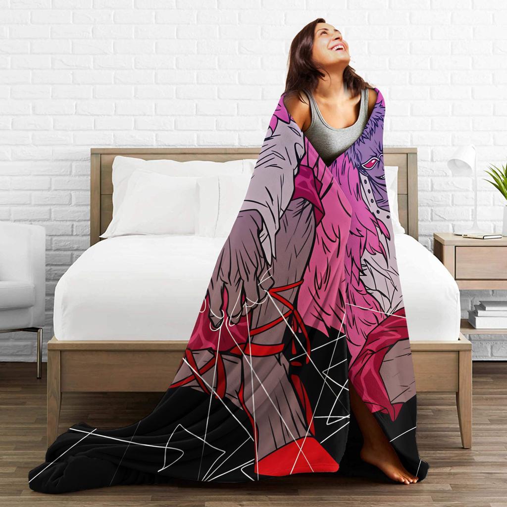 Donquixote Doflamingo Blankets Quality Warm Soft One Pieces Throw Blanket Winter Kids Adult Couch Chair Comfortable Bedspread