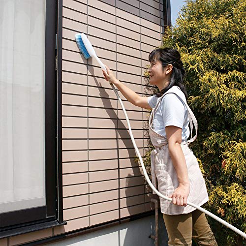 Azuma Handy Water-Permeable Brush, Total Length: Approx. 41cm, Soft, Split-Tip Brush, Ideal for Cleaning the Fine Mesh of Screen Doors. AZ289