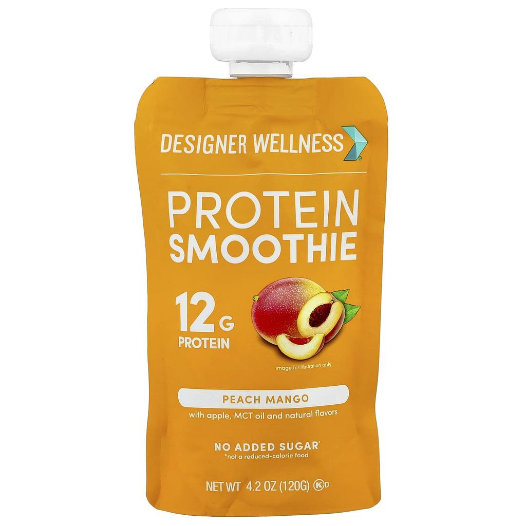 Protein Smoothie, Peach Mango, 4 Pack, 120G (4.2Oz) Each