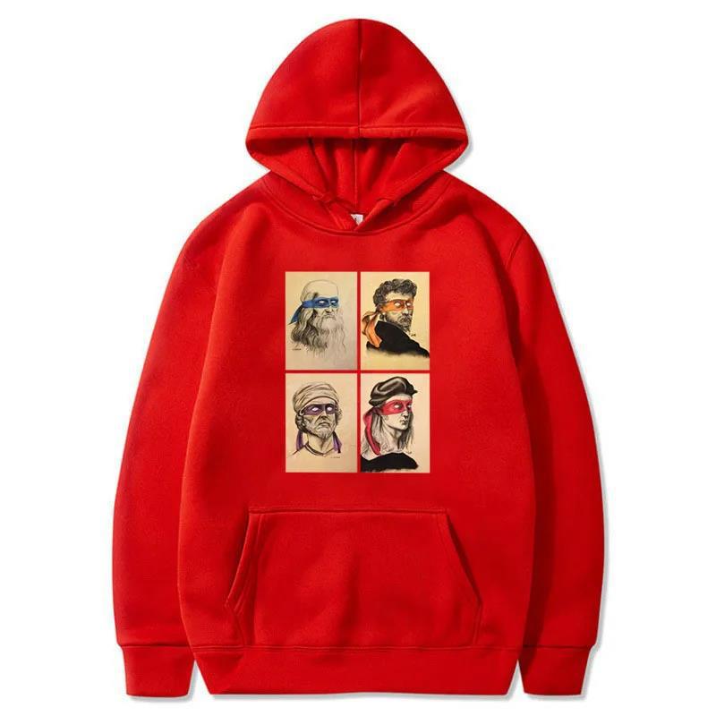 Funny Italian Turtles Art Hoodies Men Fashion Long Sleeve Sweatshirts Women Casual Harajuku Streetwear Pullovers Sudaderas