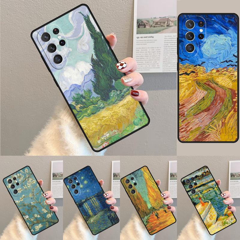 Van Gogh Oil Painting TPU Phone Case For Samsung Galaxy note 10 pro S26 S25 S24 S23 S22 Ultra Plus S21 FE S20 Shockproof Cover