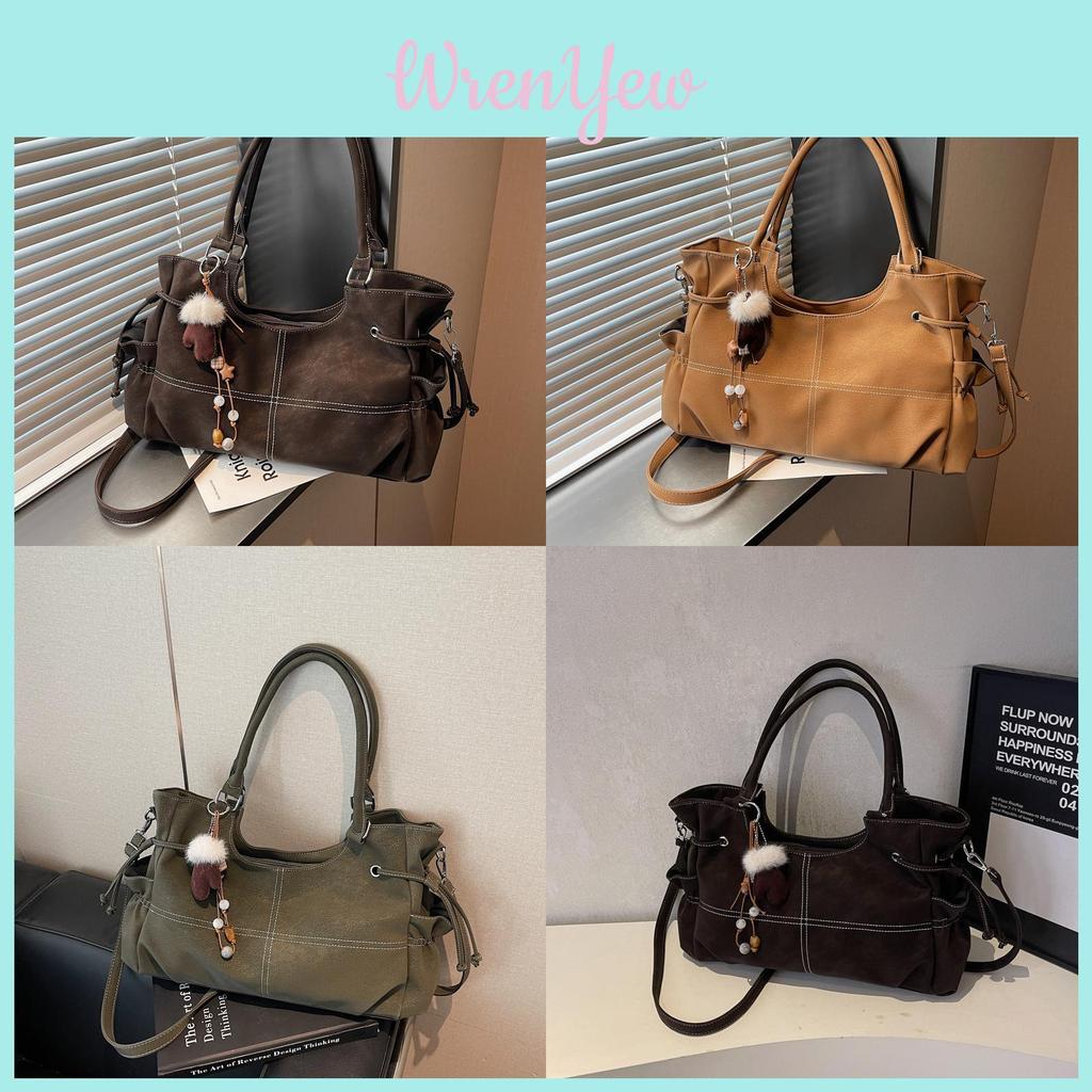 Urban Minimalist Pu Handbag For Daily Use With Zipper Closure And Inner Pouch