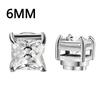 ZAKOL Crystal CZ Strong Magnetic Ear Stud Clip Earrings for Men Women Punk Round Zircon Magnet Earrings Non Piercing Jewelry
