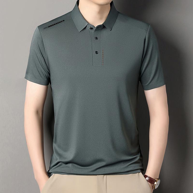 Polo Shirt Male Father Wear Business Casual T-Shirt Bottom Shirt Top