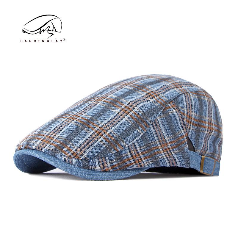 Adjustable Plaid Cotton Corduroy Newsboy Hat for Men And Women Gatsby Golf Cap Flat Ivy Cabbie Youth Teens Fashion Accessory