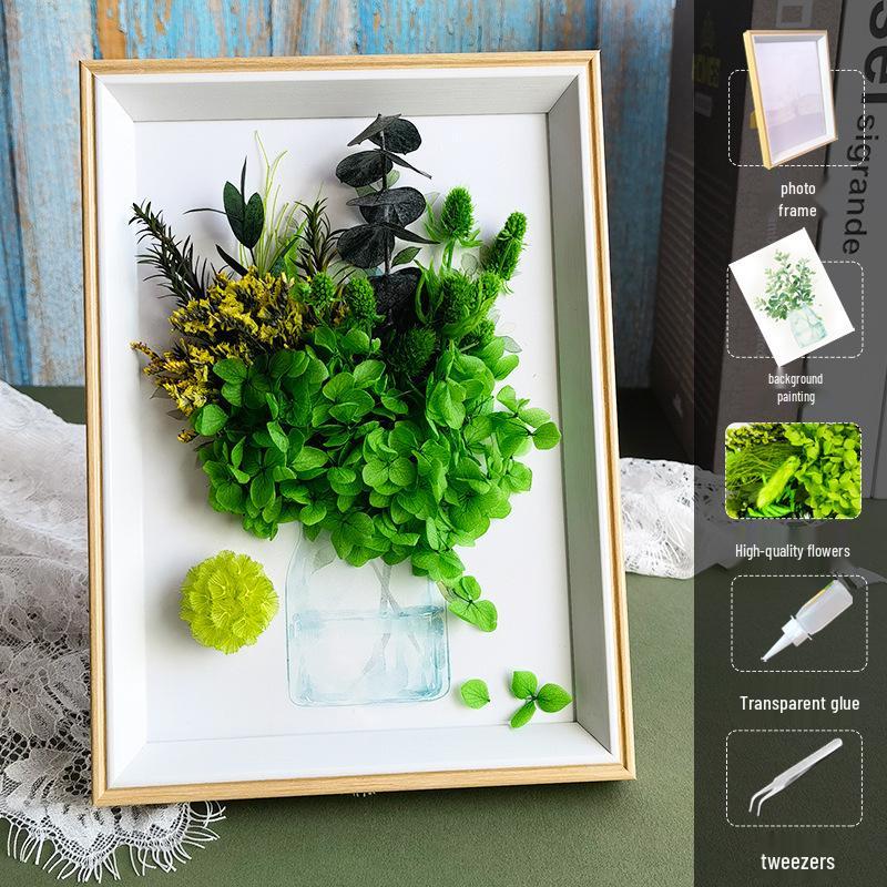 DIY Handmade 3D Preserved Flower Photo Frame Craft Kit
