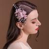 Pearl Rhinestone Flower Wedding Hair Clip Hair Accessories For Women Beaded Hairpin Hair Ornaments Jewelry Bridal Headpiece