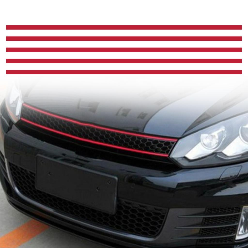 Autoaufkleberstreifen Reflektierende Aufkleber Fronthaubengrillaufkleber Autodekoration Auto-Styling für Auto Passend für VW Golf 6 7 Tiguan