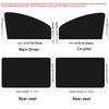 Magnetic Car Sunshade UV Protection Curtains Sun Shield Cover Double Sides Auto Window Sun Shade Protector Cover Diy Accessories