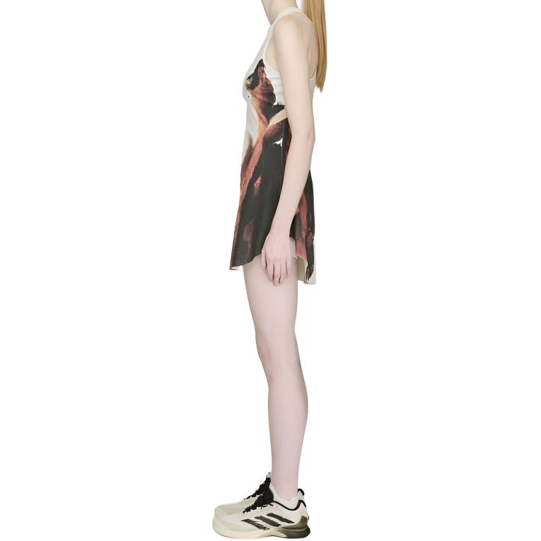Y-3 FW25 Tennis Series Printed Slim Fit Sleeveless Dress Women Dresses JW0125