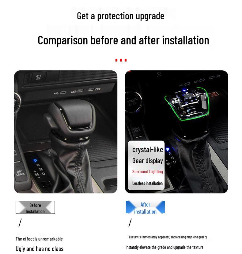 Crystal Gear Shift Knob with Ambient Light for 2019 Toyota Levin/Corolla Sport