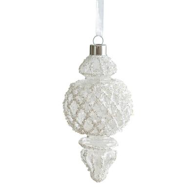 God Jul Glas Julgranshänge Älg Snöflinga Hängande Prydnad Glänsande Silver Julhänge Nyår