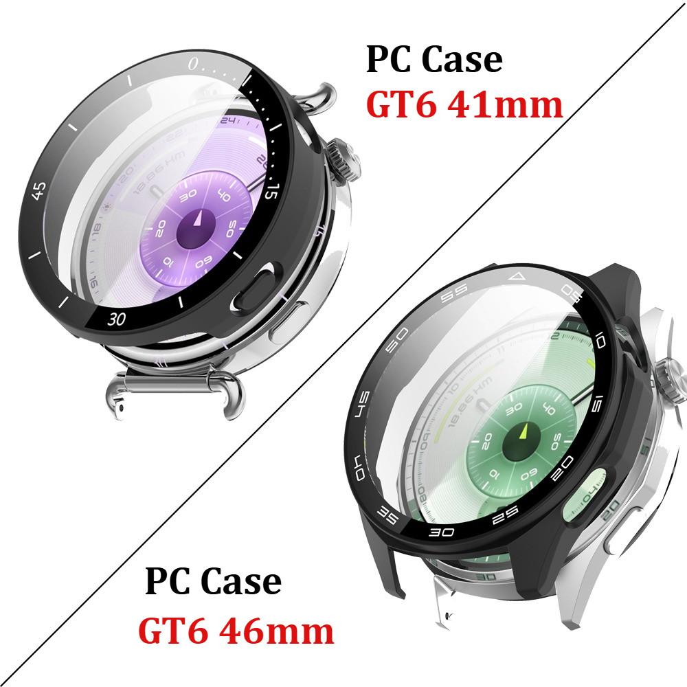 Glass+Shell for Huawei Watch GT6 46mm GT6 41MM Tempered Glass Screen Protector&Hard PC Protective Bumper