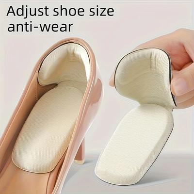 High Heel Insole Designed For Women, Back Heel Sticker,  Foam T-shaped 2-in-1 Sticker, Women'S High Heel Sticker, Anti-drop Heel Pad