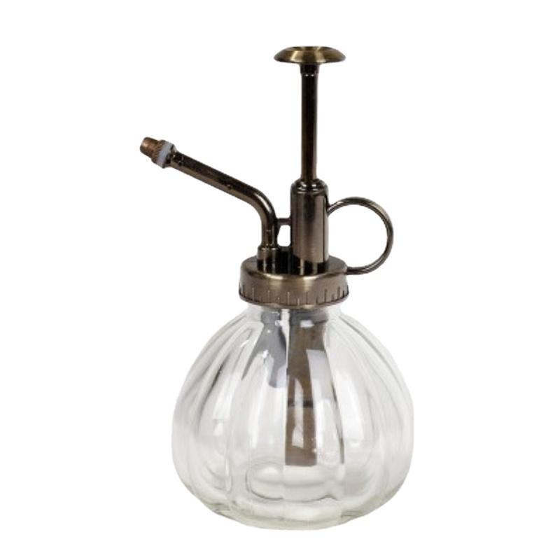 1 Stück Glasgießkanne Topf Vintage Pflanzensprüher Messing Drucksprüher Retro Kürbis Sprühflasche Antik Kupfer Sprinkler